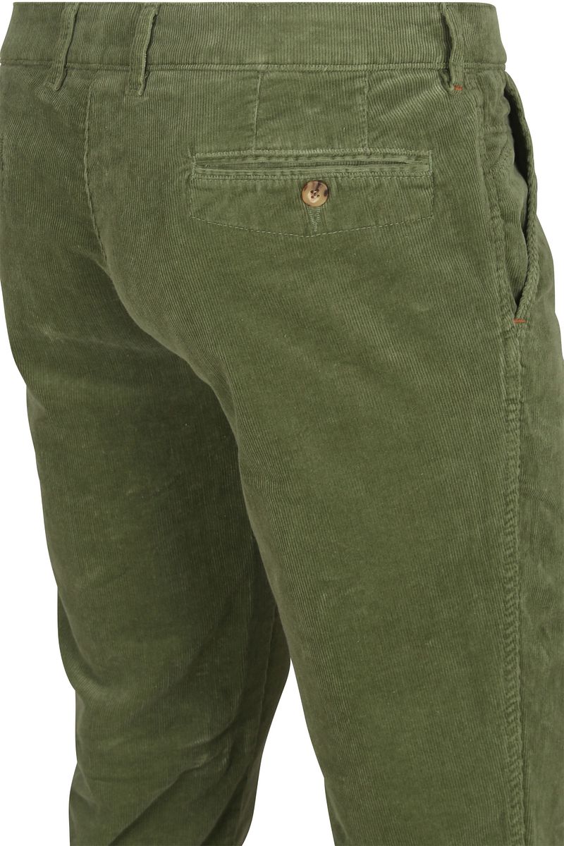 Suitable Chino Plato Corduroy Groen