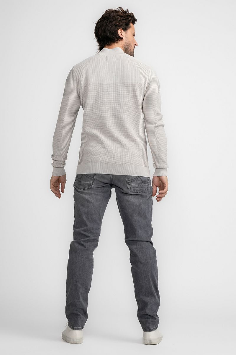 Petrol Half Zip Pullover Ecru