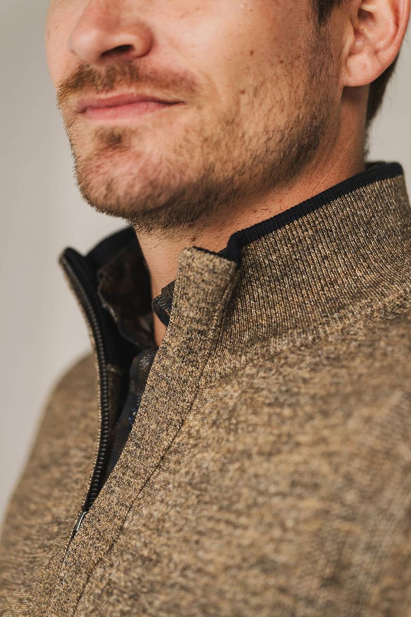 State of Art Half Zip Trui Geel