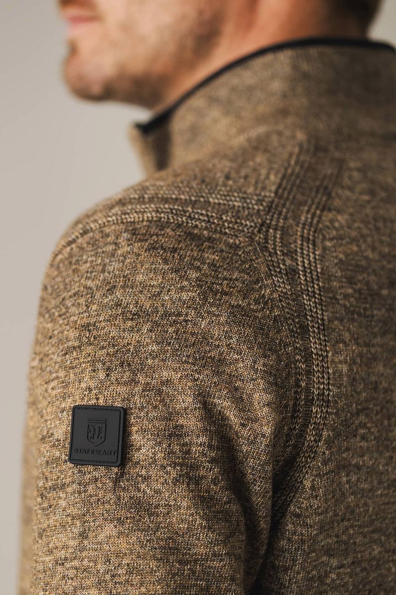 State of Art Half Zip Trui Geel