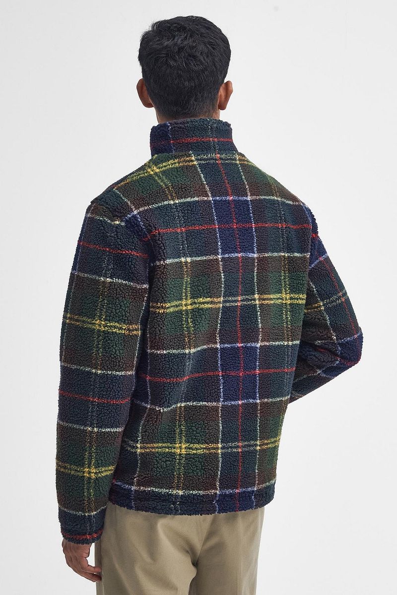 Barbour Tartan Sherpa Fleece Vest Multicolour