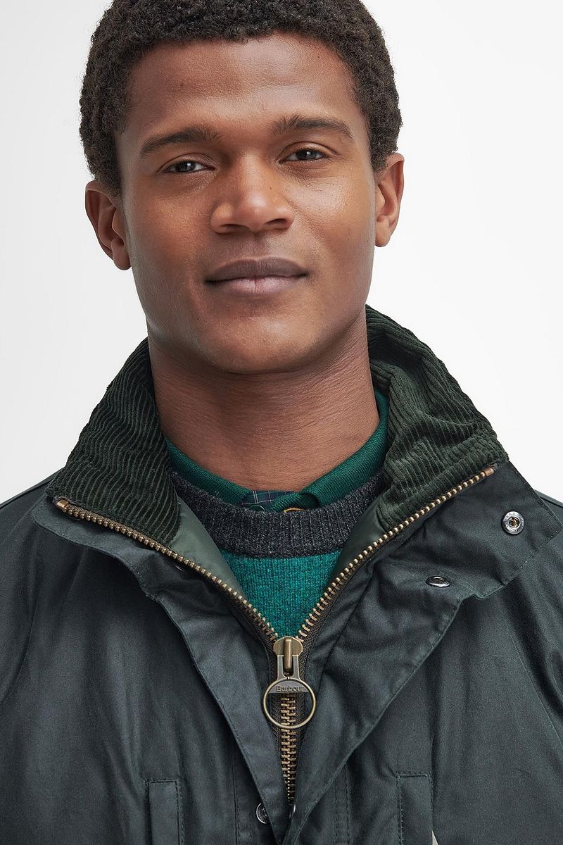 Barbour Falstone Wax Jas Donkergroen