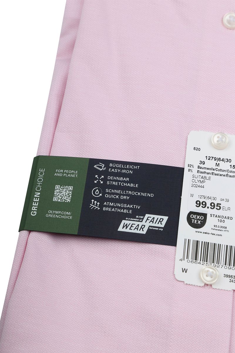 Olymp Luxor Overhemd 24 Seven Roze