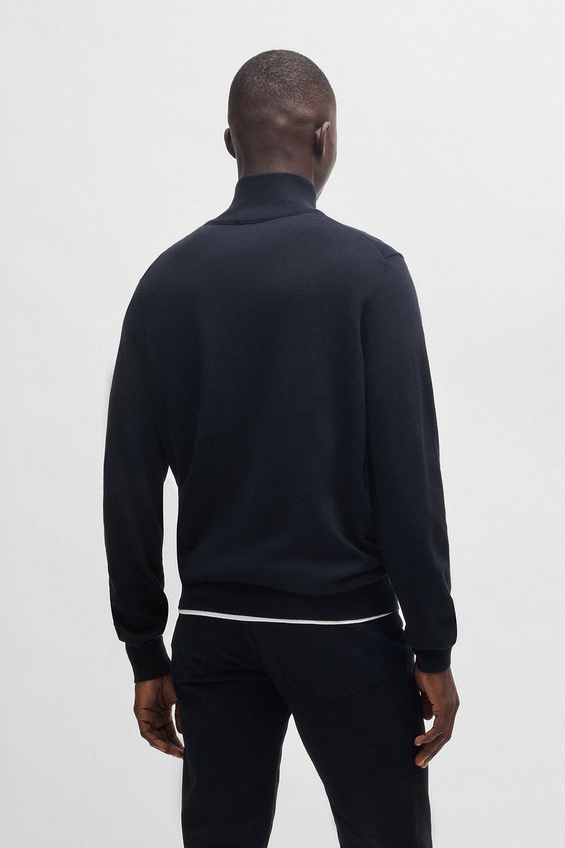 Boss Kanobix Half Zip Trui Donkerblauw