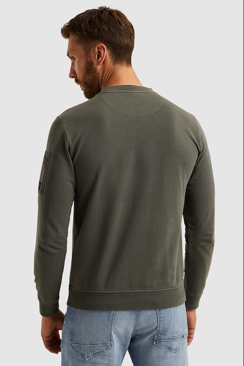 PME Legend Sweater Logo Beluga Groen