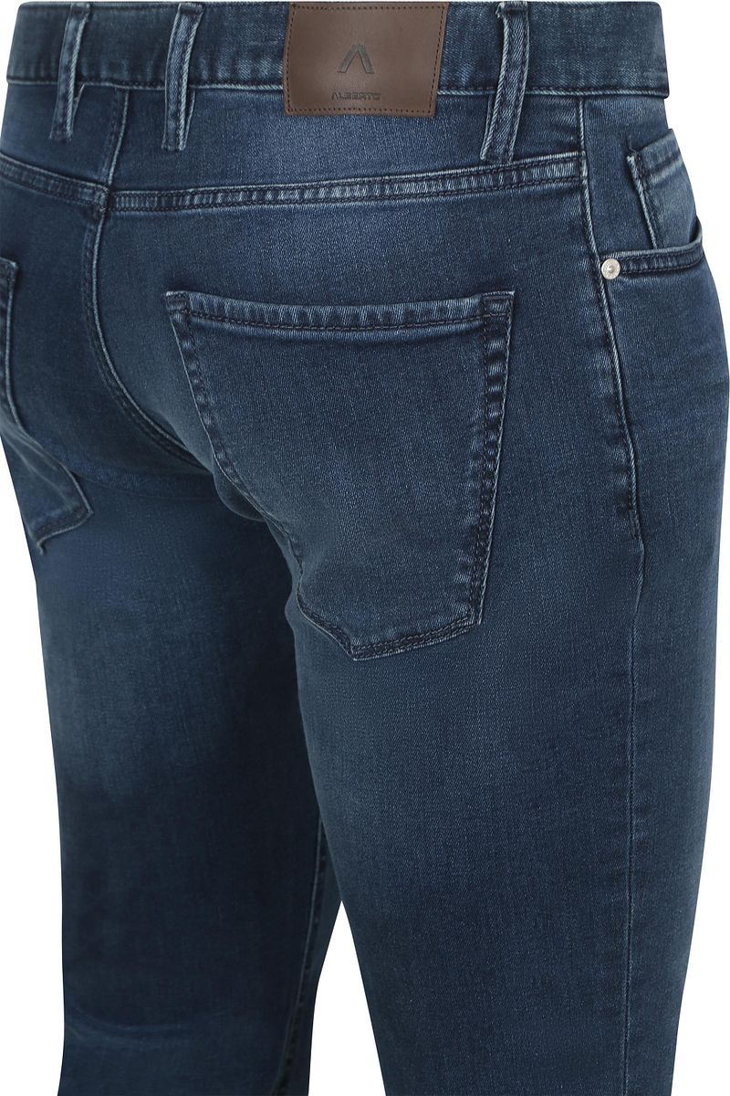 Alberto Slim Dual Flex Denim Donkerblauw