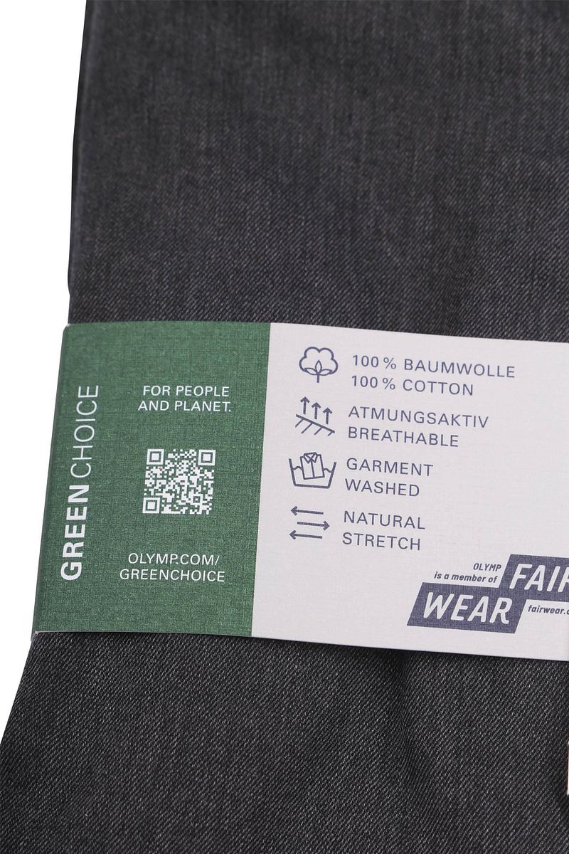 OLYMP Level 5 Hemd Anthrazit - Größe 42 günstig online kaufen