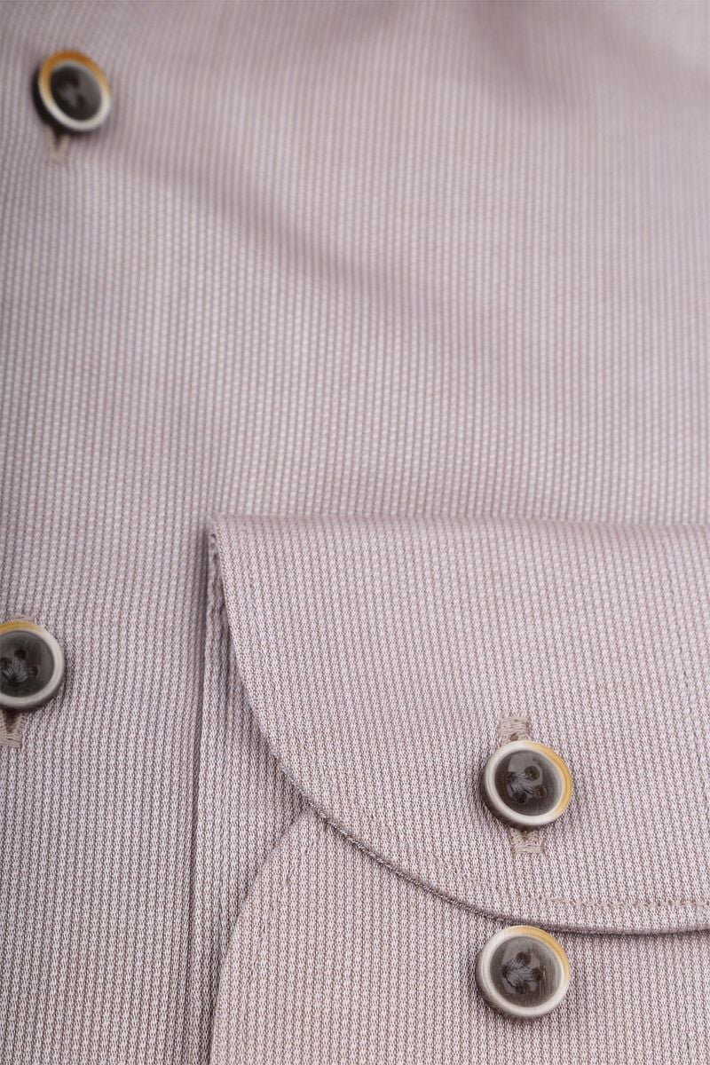 Profuomo Dobby Hemd Beige - Größe 40 günstig online kaufen