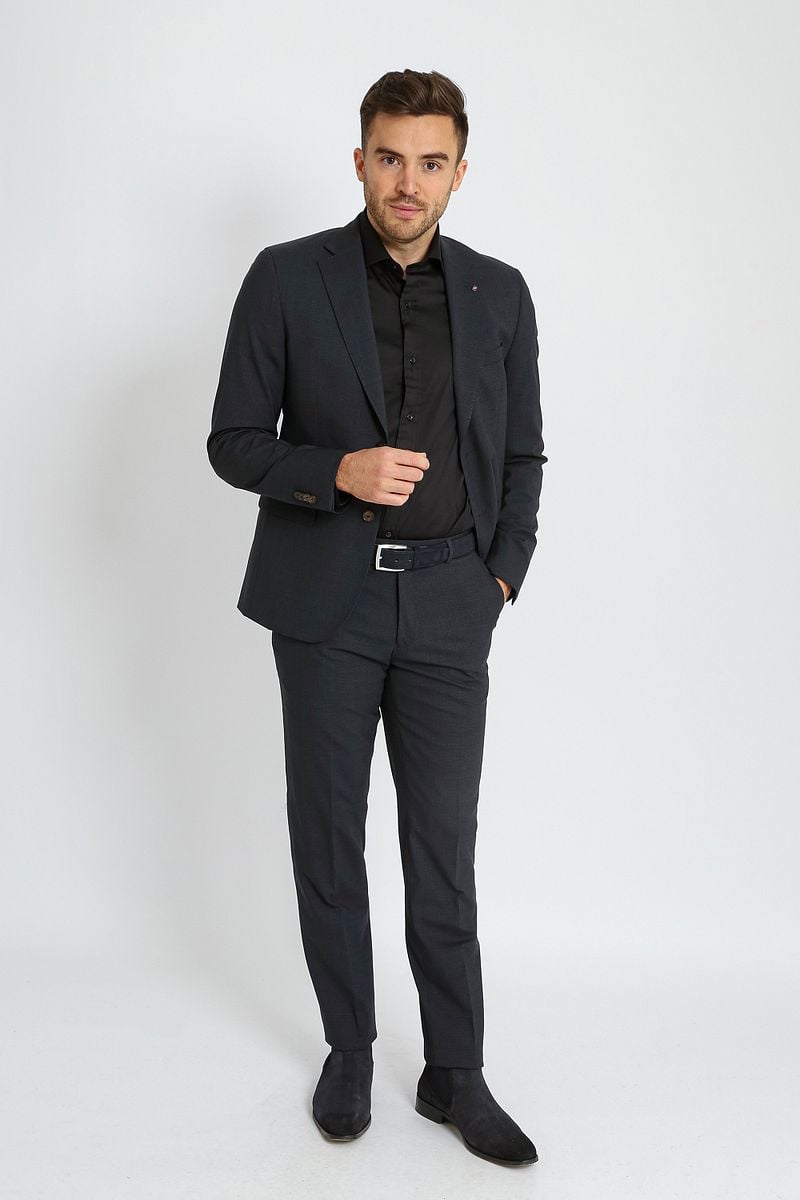 Suitable Strato Pied De Poule Suit Wool Navy - Größe 52 günstig online kaufen