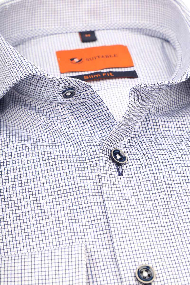 Suitable Hemd Karo Navy - Größe 40 günstig online kaufen