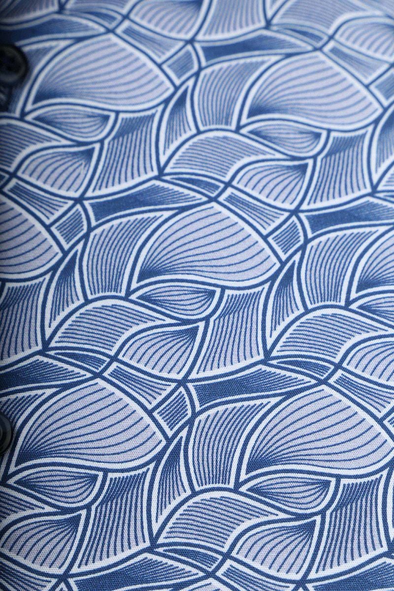 Blue Industry Hemd Druck Blau - Größe 41 günstig online kaufen