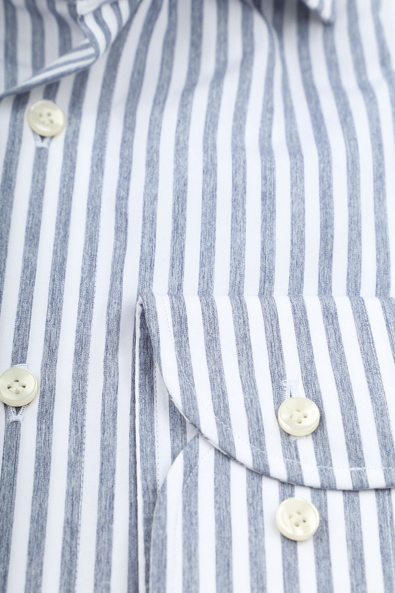Profuomo Hemd Streifen Blau - Größe 40 günstig online kaufen