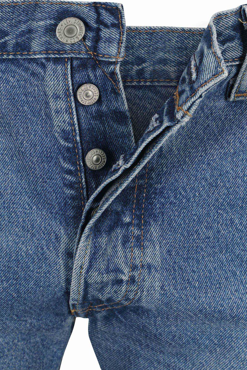 Levi’s 501 Jeans Regular Fit Mid Blau - Größe W 31 - L 34 günstig online kaufen