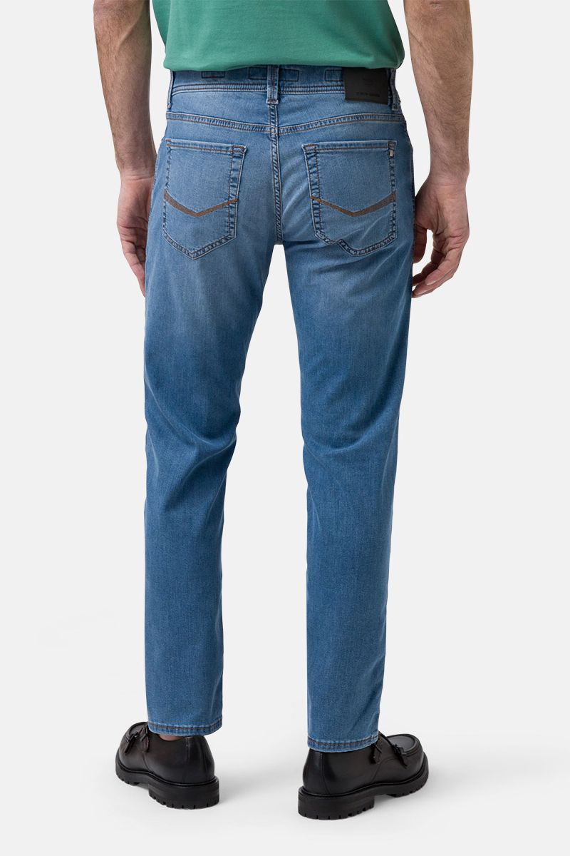 Pierre Cardin Hose Lyon Tapered Futureflex Vintage Blau - Größe W 32 - L 34 günstig online kaufen