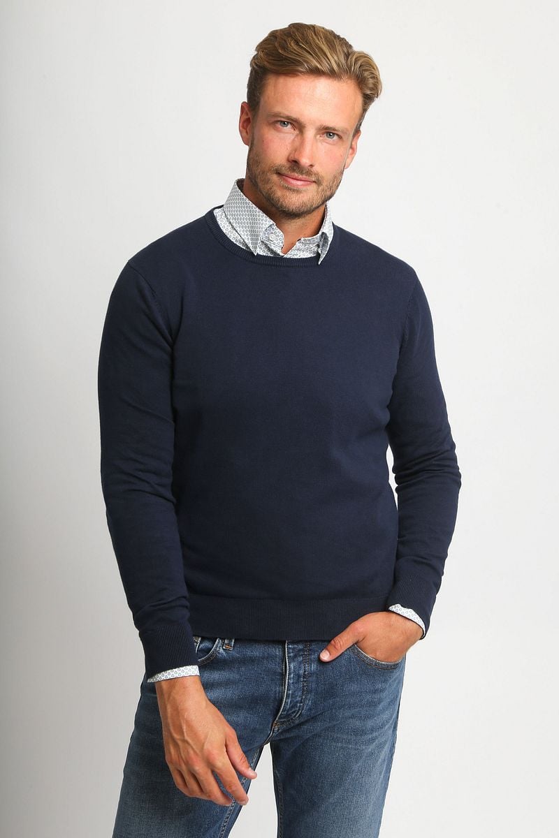 Suitable Respect Pullover Oinir Navyblau - Größe S günstig online kaufen