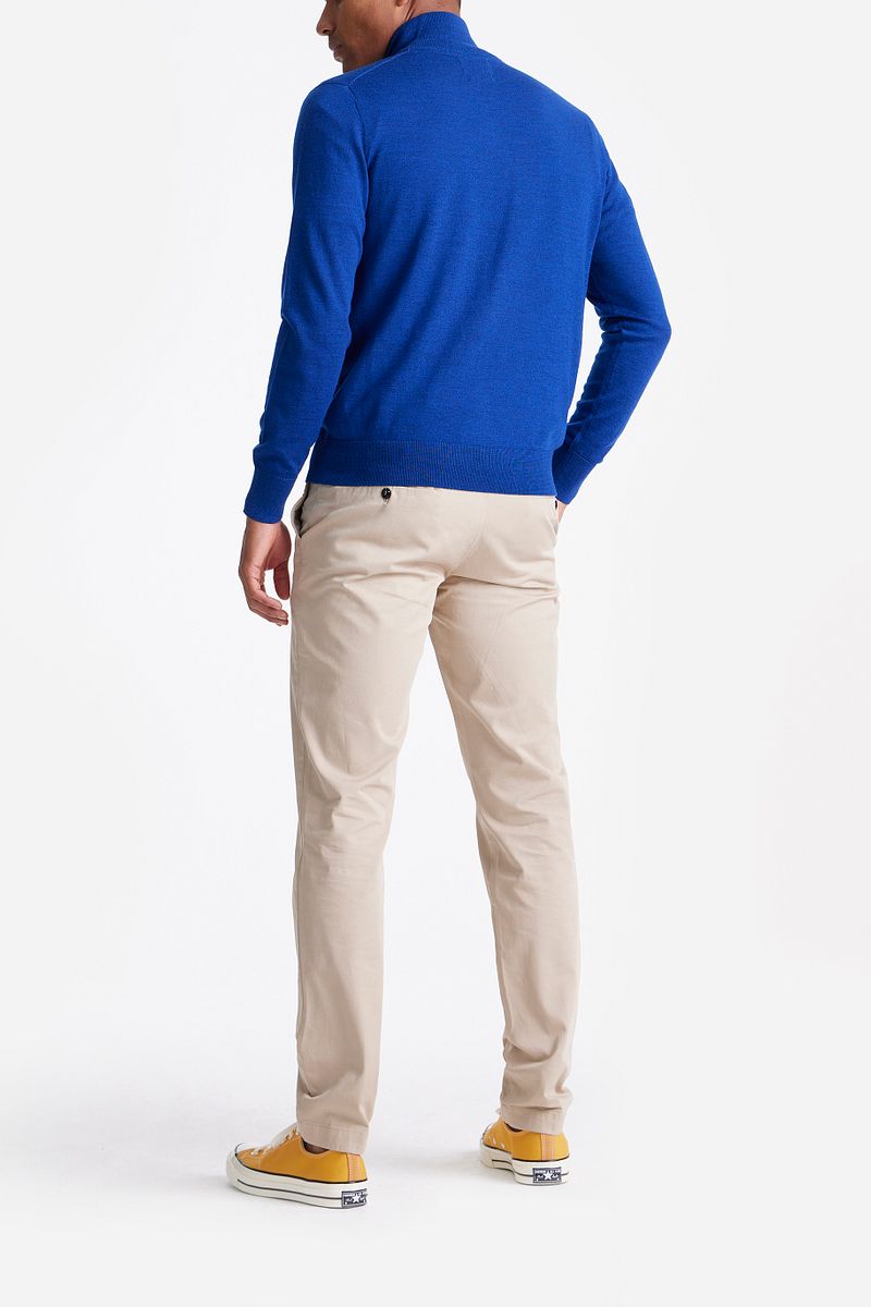 King Essentials The Michael Half Zip Pull Merino Royal Blau - Größe L günstig online kaufen