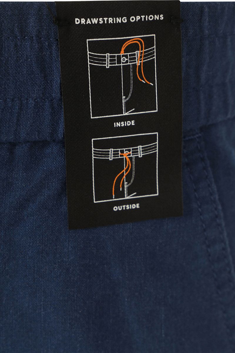 Boss Chino Sanderson Linnen Blend Donkerblauw
