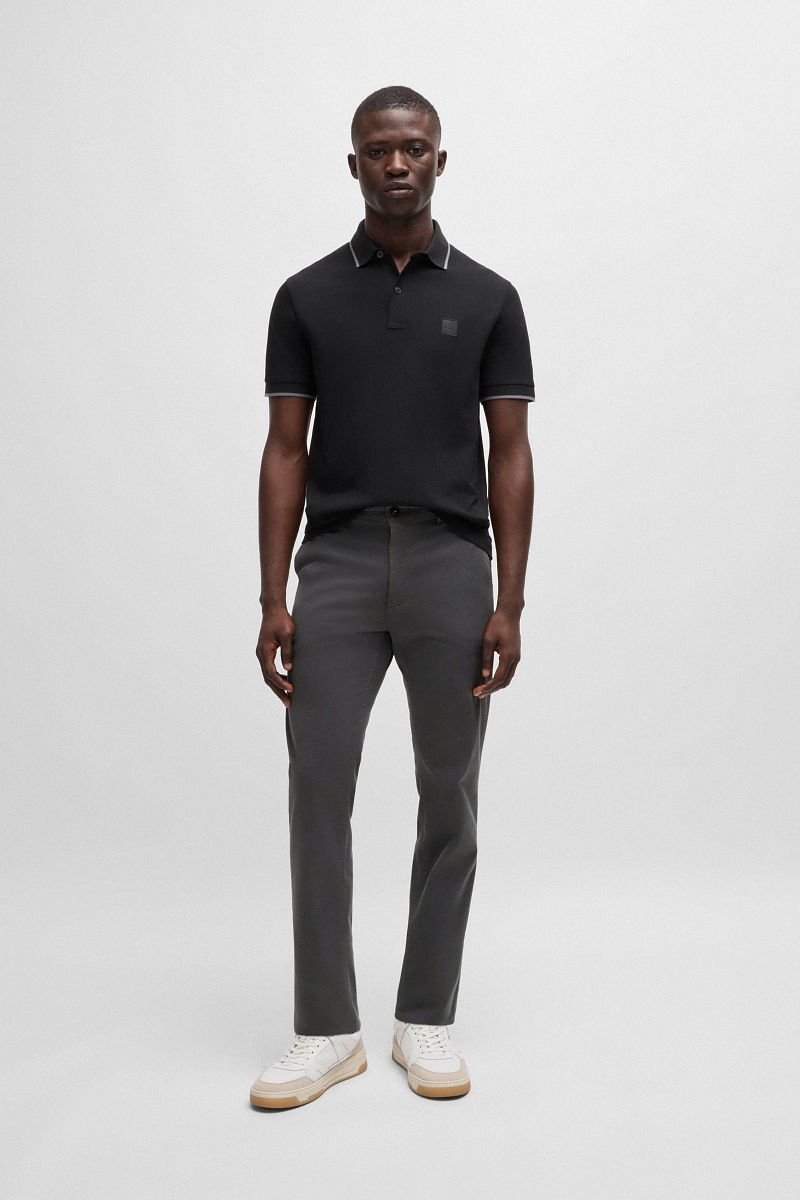 Boss Chino Slim Antraciet