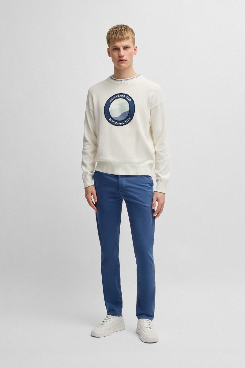Boss Chino Slim Donkerblauw