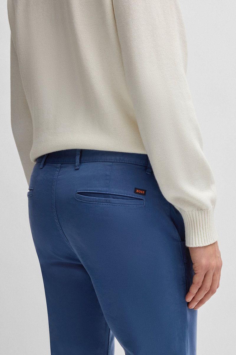 Boss Chino Slim Donkerblauw