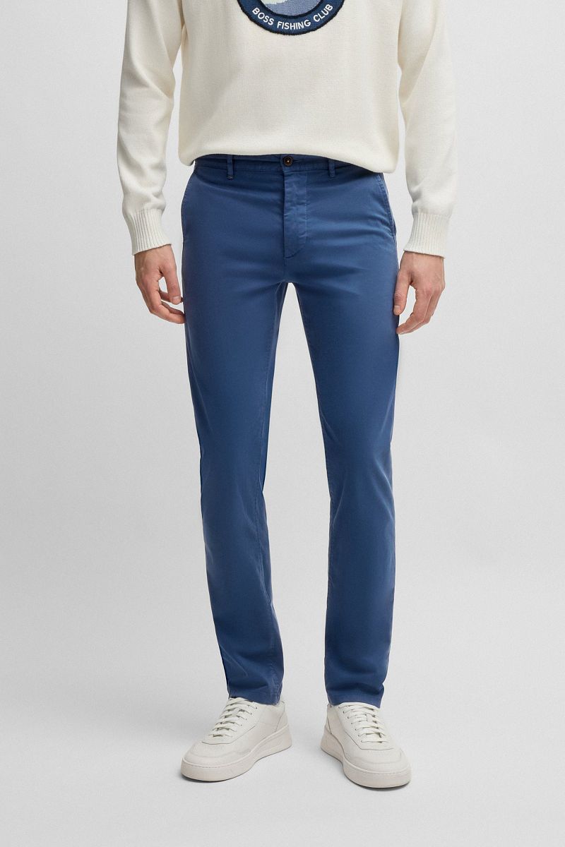 Boss Chino Slim Donkerblauw