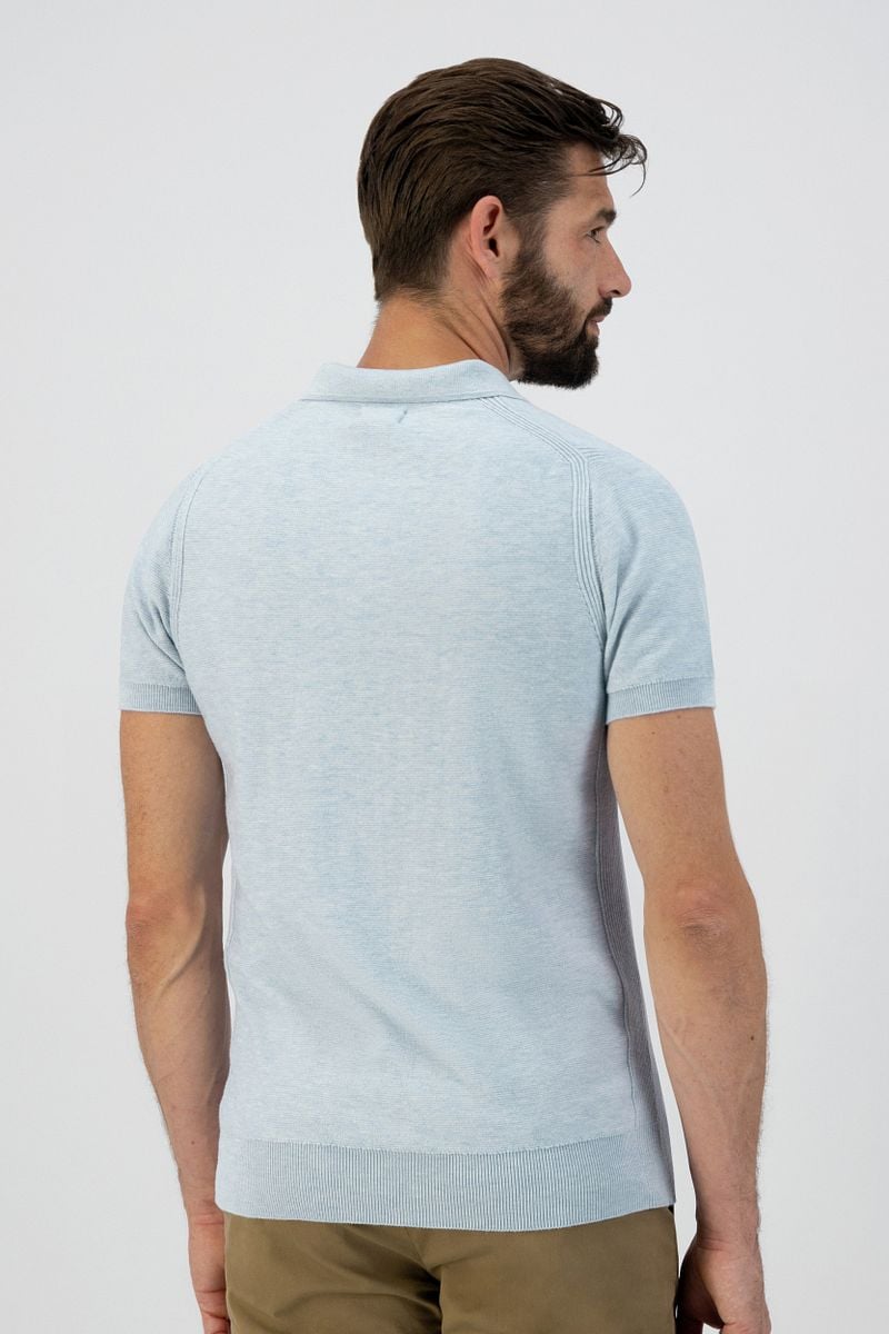 Dstrezzed Polo Melange Slub Hellblau - Größe M günstig online kaufen