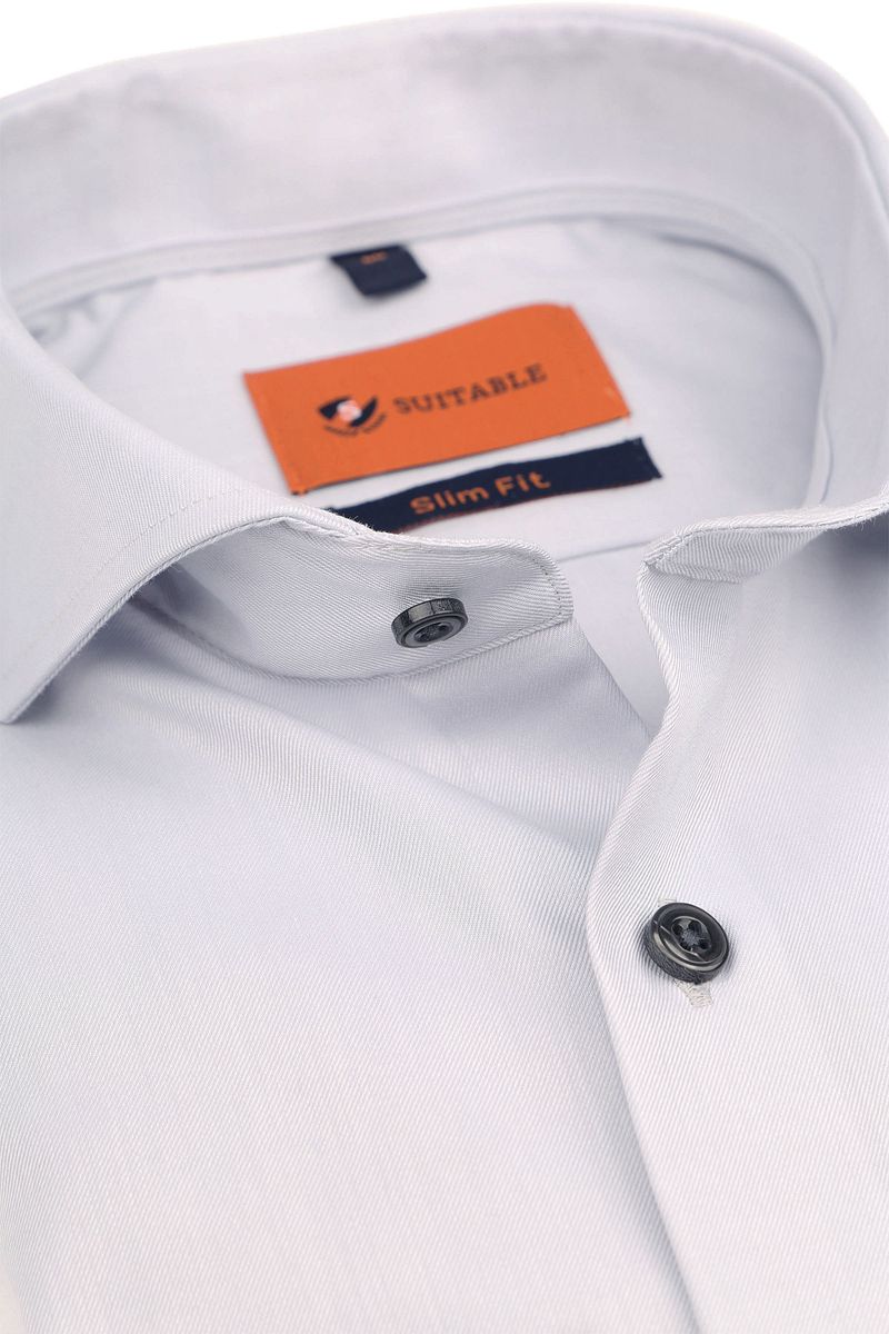 Suitable Hemd Twill Grau - Größe 40 günstig online kaufen