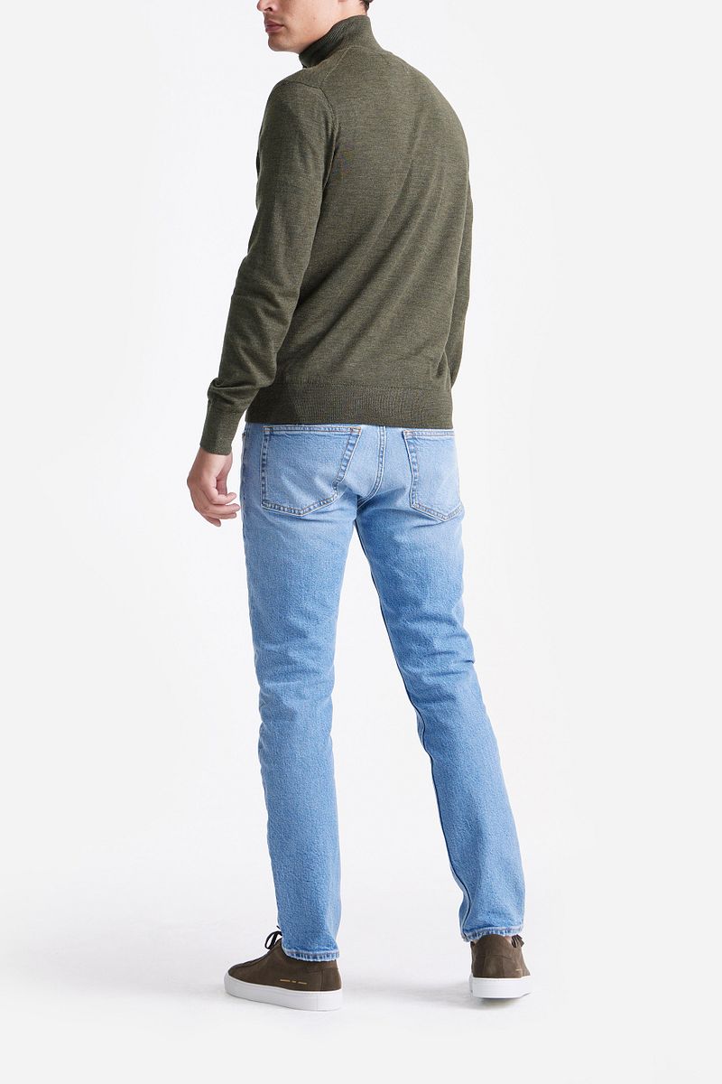 King Essentials The Michael Half Zip Pull Army Merino Grün - Größe L günstig online kaufen