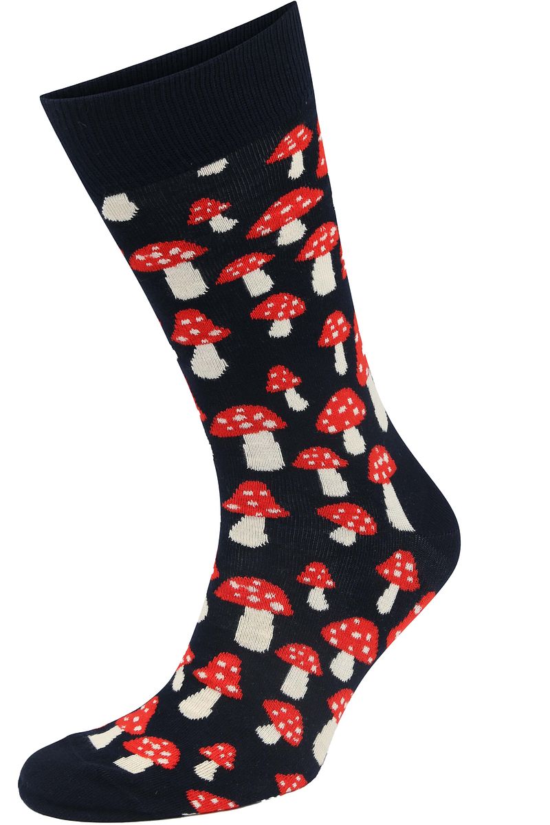 Happy Socks Sokken Mushroom Rood