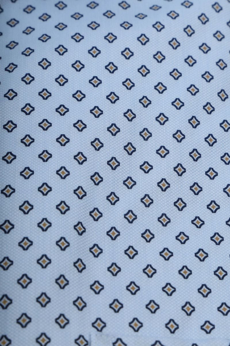 OLYMP Luxor Hemd Druck Hellblau - Größe 44 günstig online kaufen