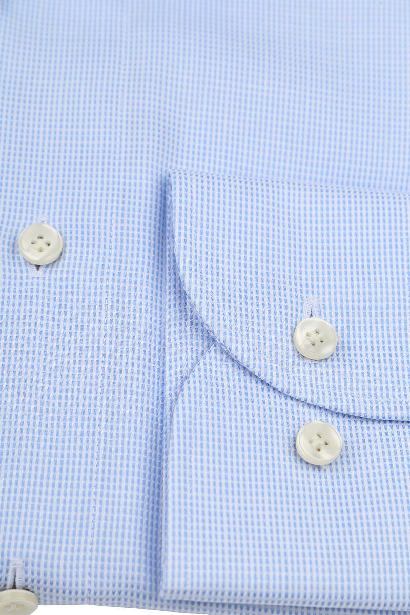 Profuomo Dobby Hemd Print Hellblau  - Größe 45 günstig online kaufen