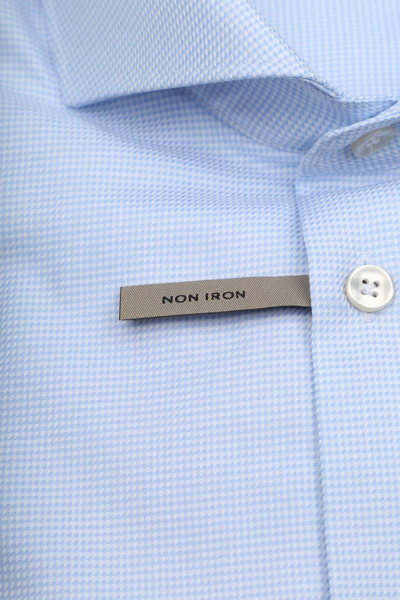 John Miller Hemd Small Check Hellblau - Größe 40 günstig online kaufen