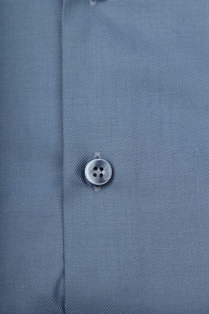 John Miller Overhemd Twill Indigo