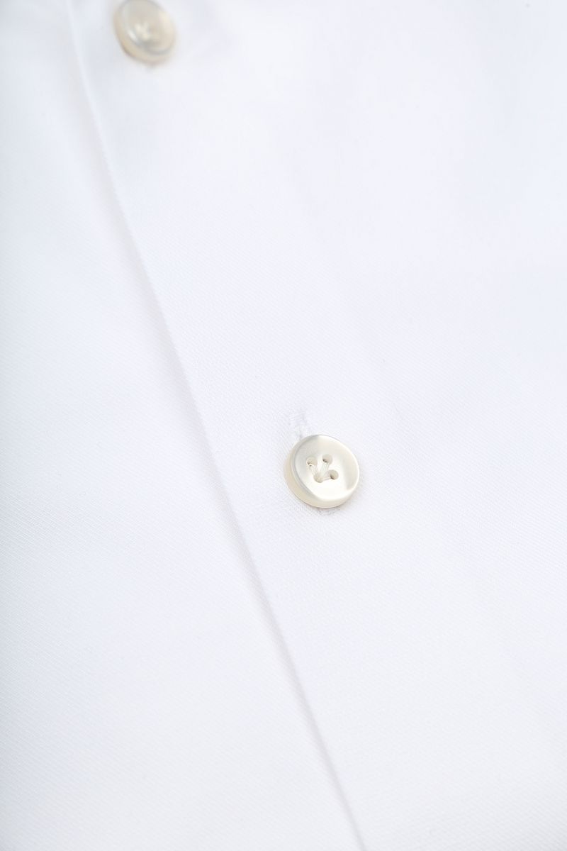 John Miller Overhemd Twill Wit