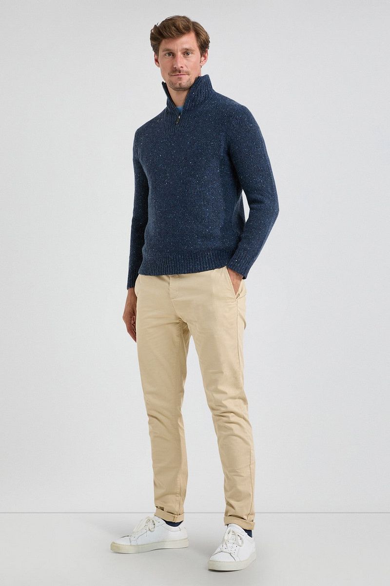 McGregor Half Zip Trui Merinowol Navy
