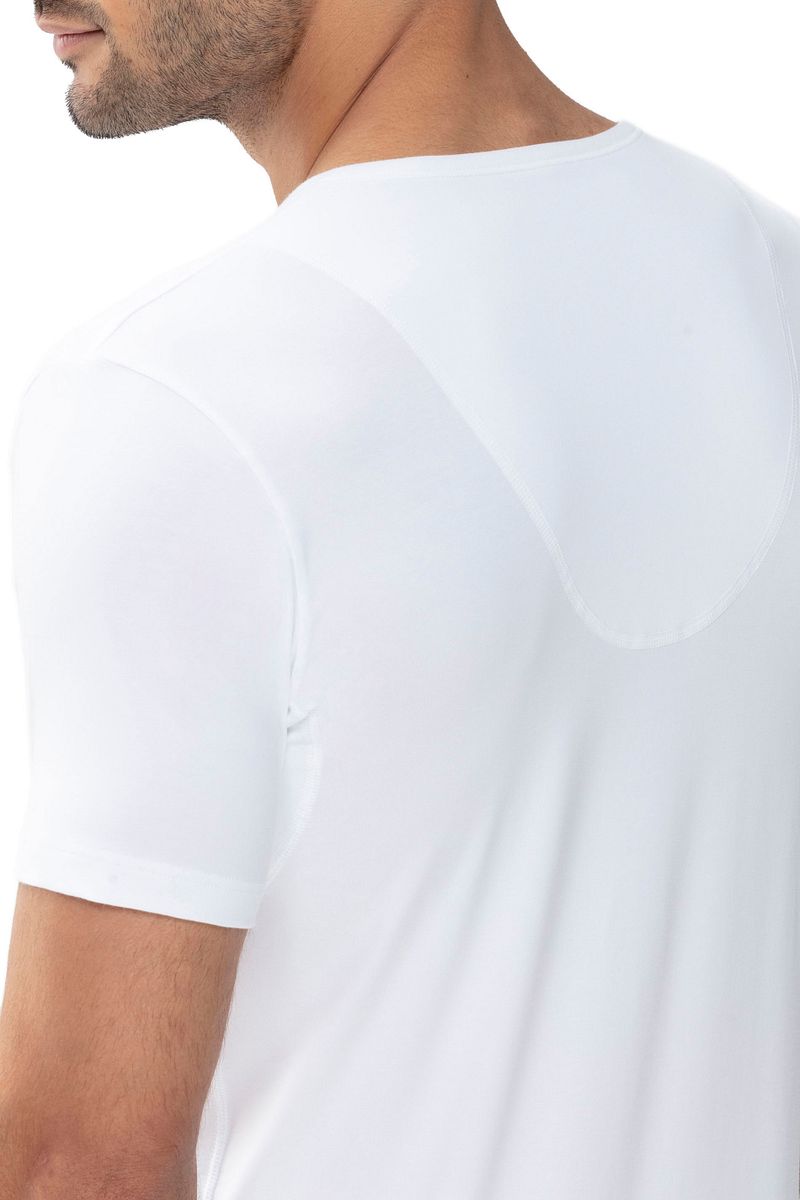 mey Dry Cotton V-hals T-shirt Wit 2-Pack