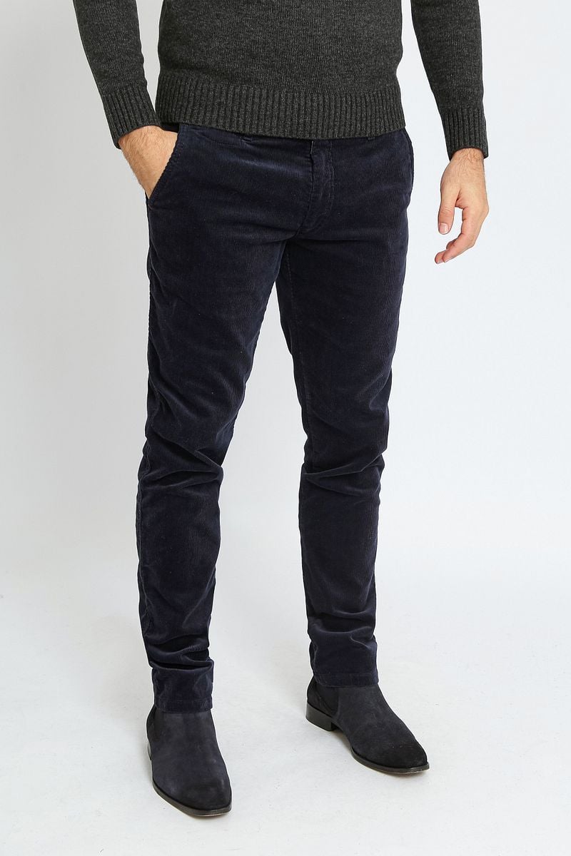 Suitable Chino Plato Corduroy Navy - Größe 56 günstig online kaufen