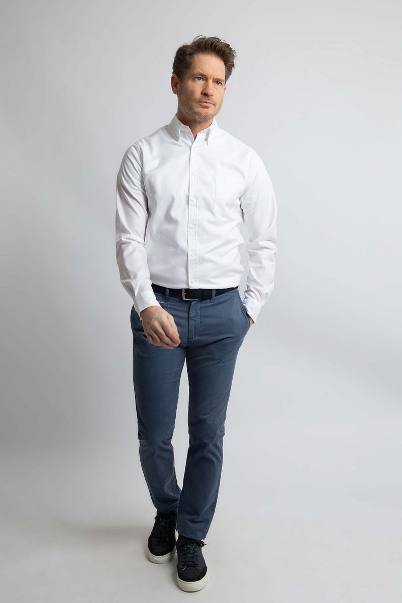 Steppin' Out Overhemd Twill Wit