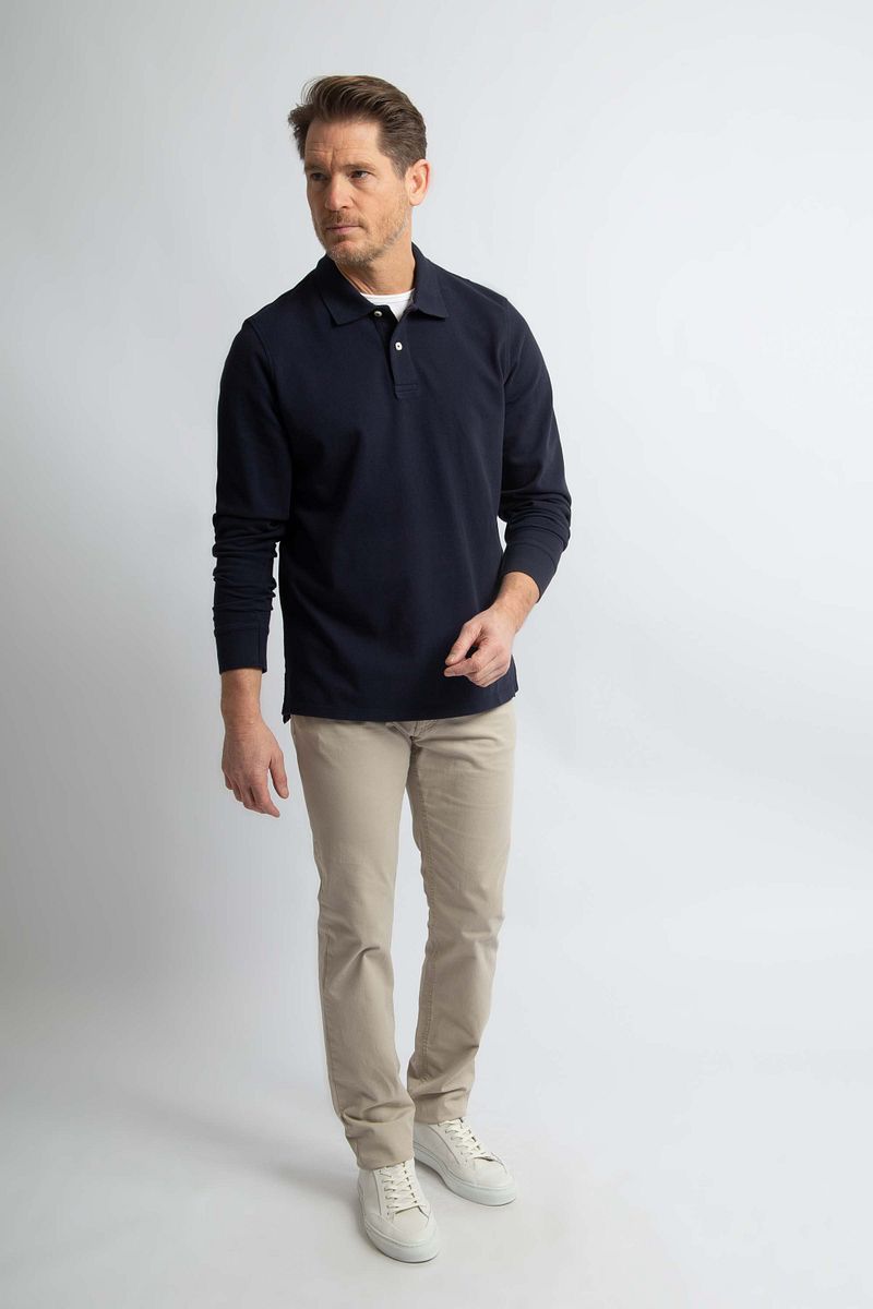 Steppin' Out Longsleeve Polo Piqué Classic Navy