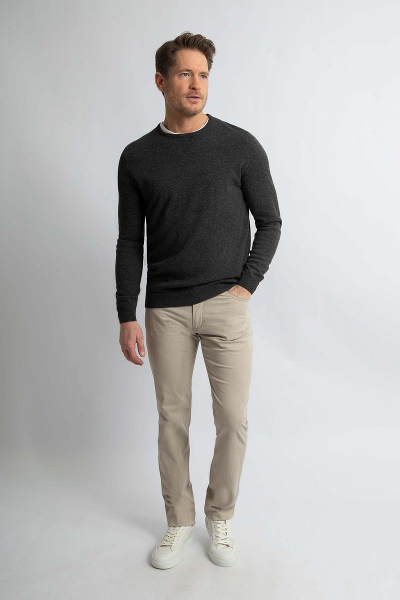 Steppin' Out Trui Merinowol Antraciet