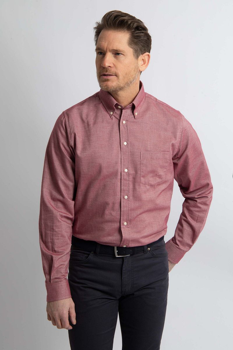 Steppin' Out Overhemd Twill Rood