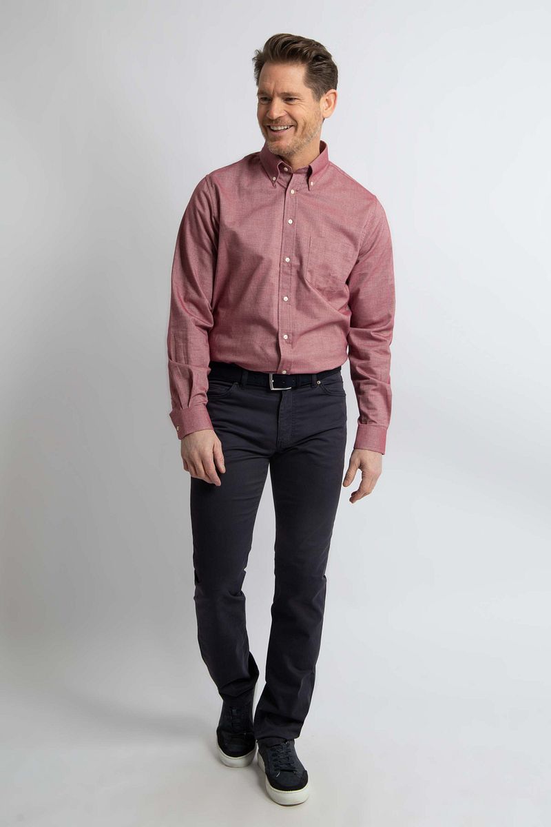 Steppin' Out Overhemd Twill Rood
