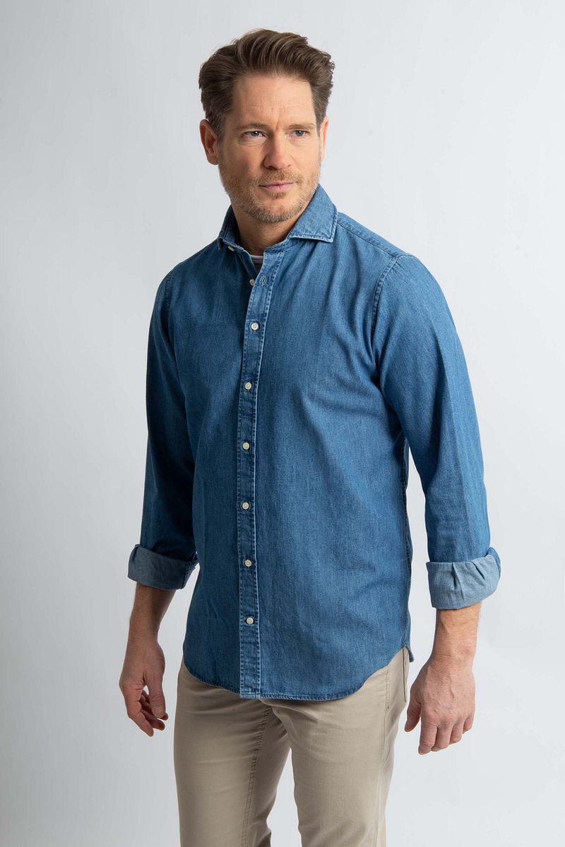 Steppin' Out Overhemd Chambray Blauw