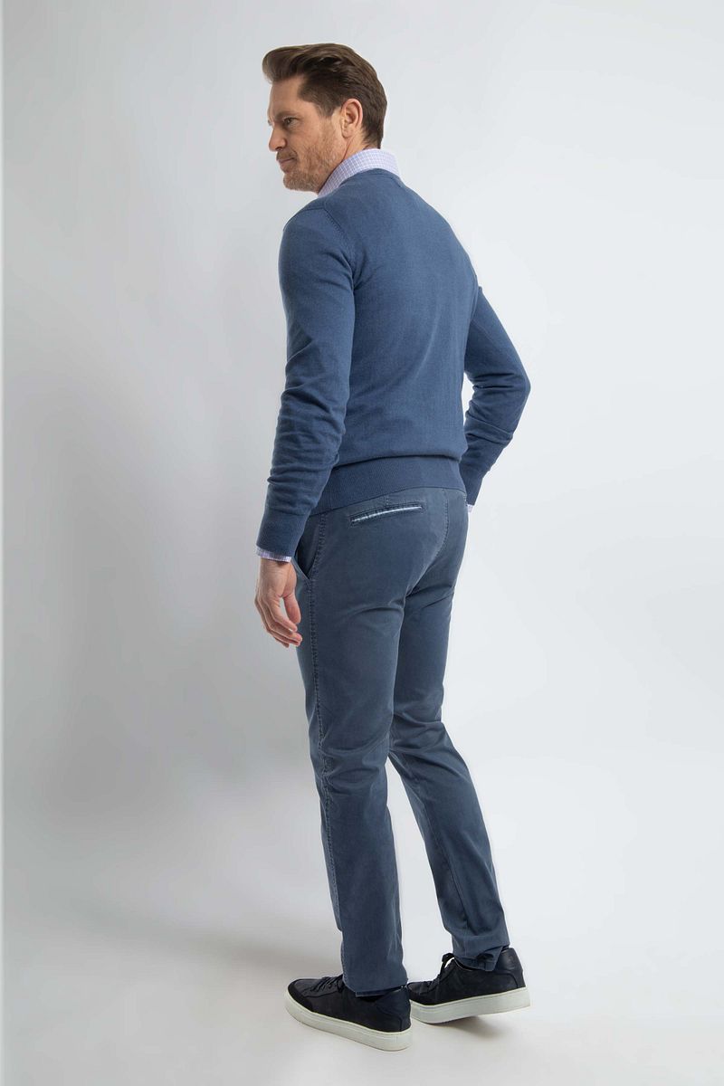 Steppin' Out Trui Cotton Cashmere Indigo Blauw