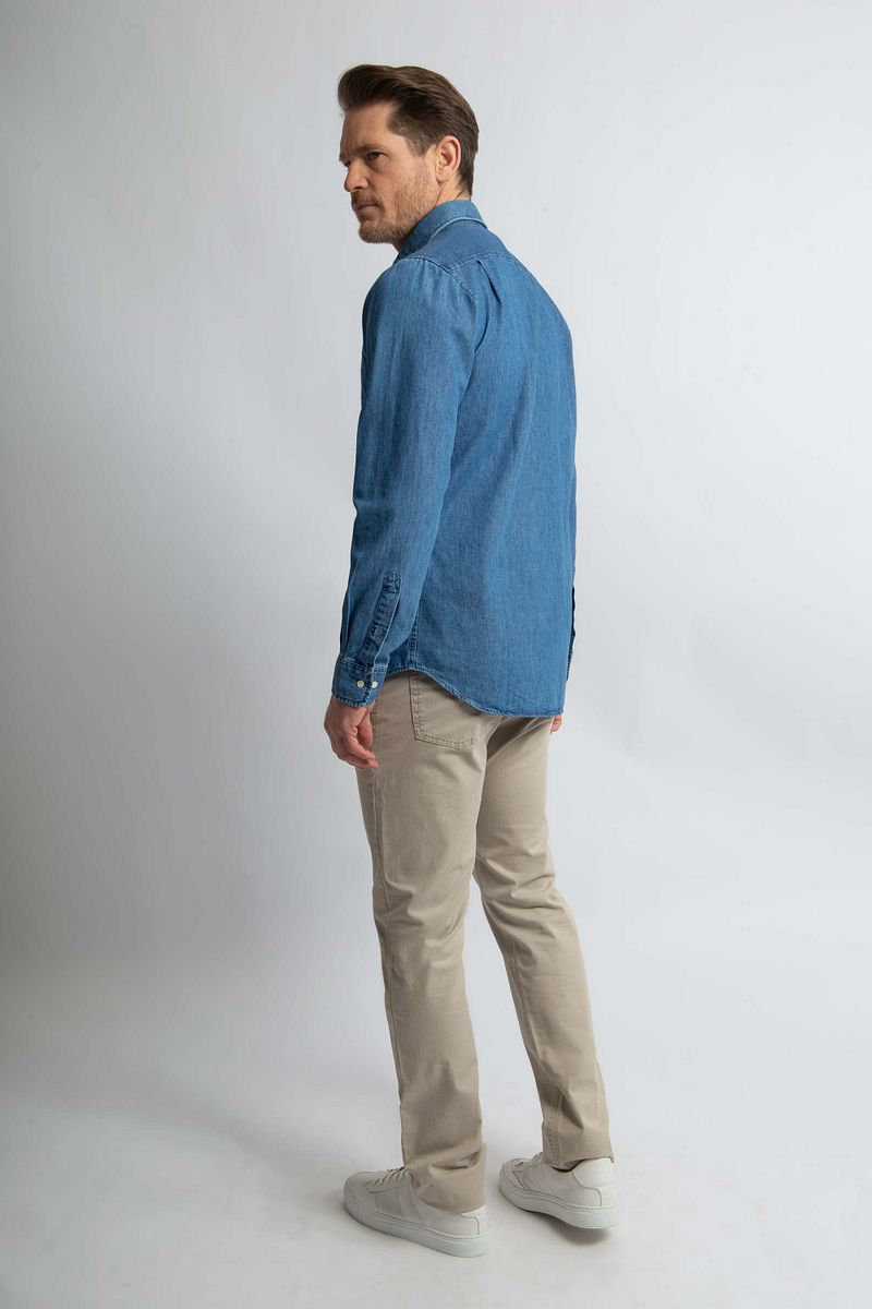 Steppin' Out Overhemd Chambray Blauw
