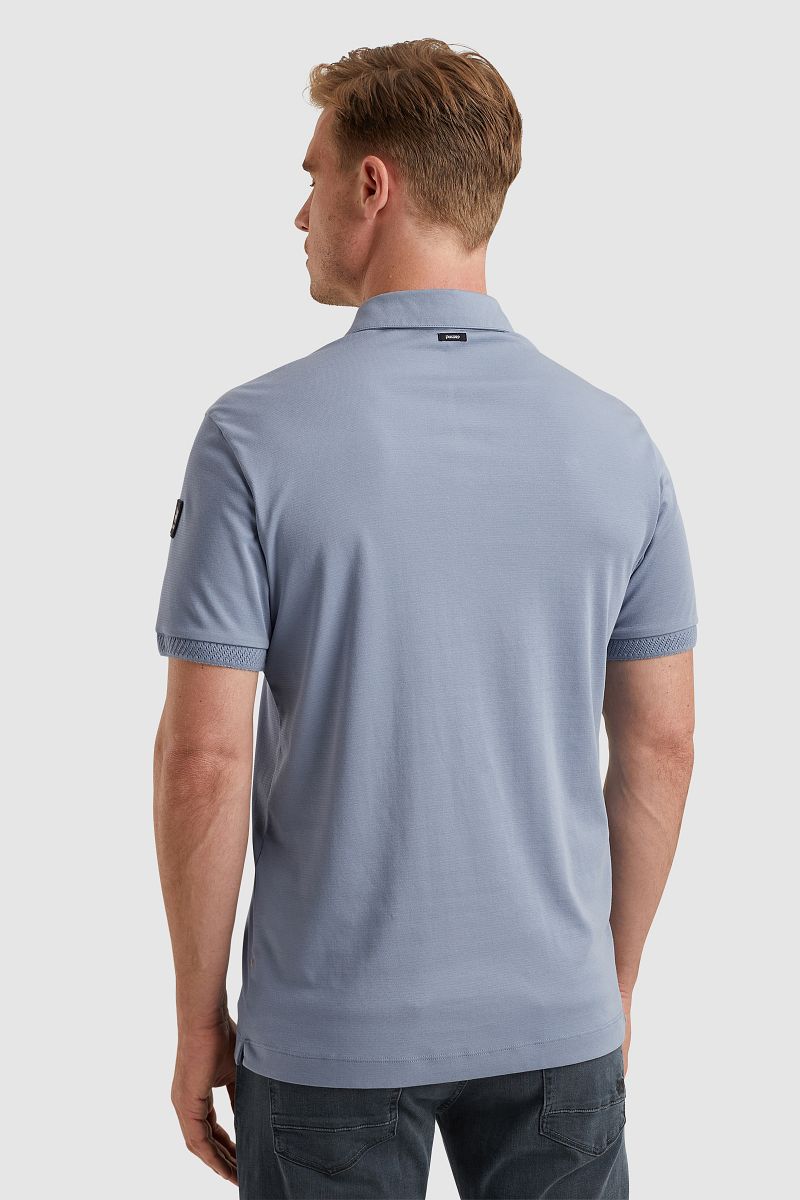 Vanguard Poloshirt Interlock Jersey Blauw