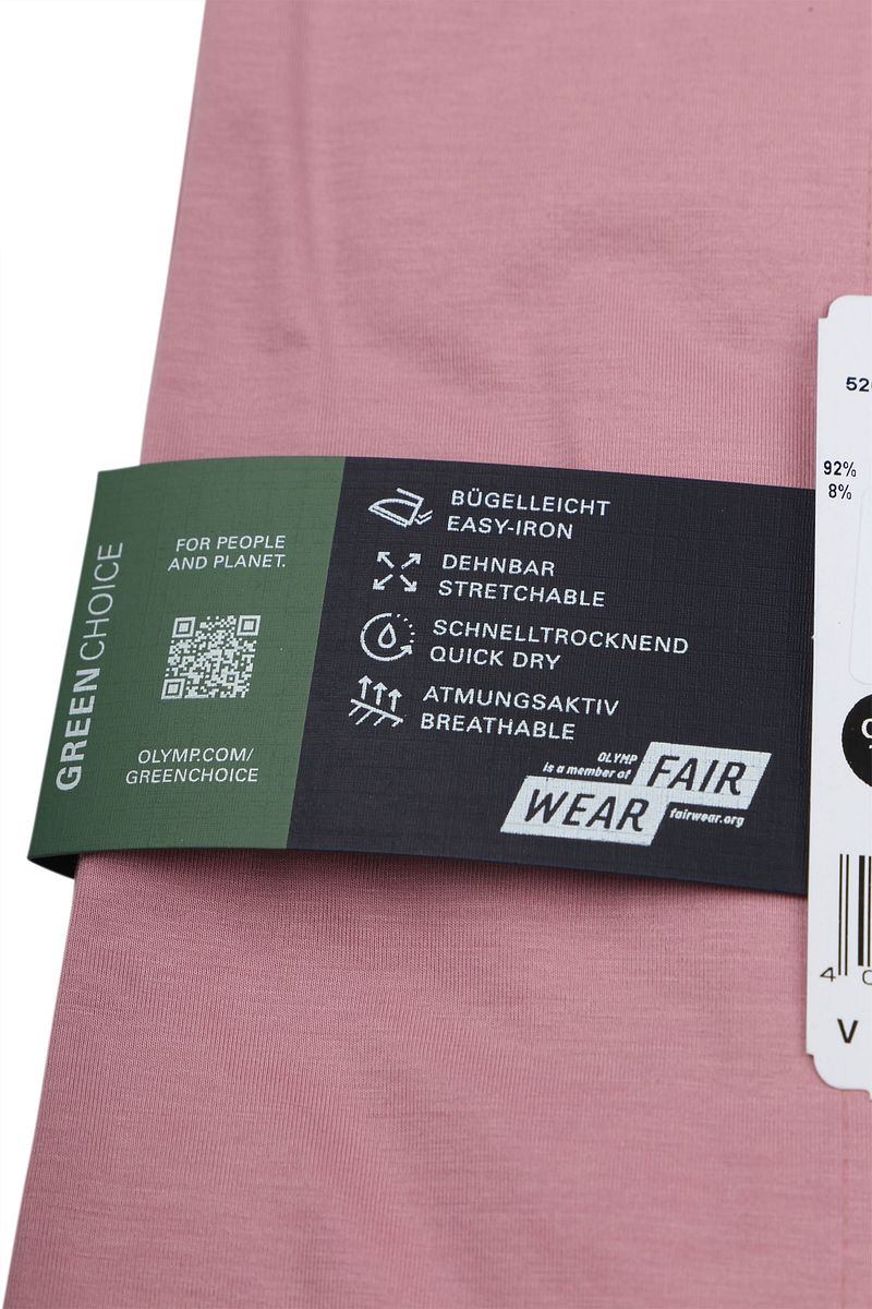 Olymp Luxor Overhemd 24 Seven Oud Roze