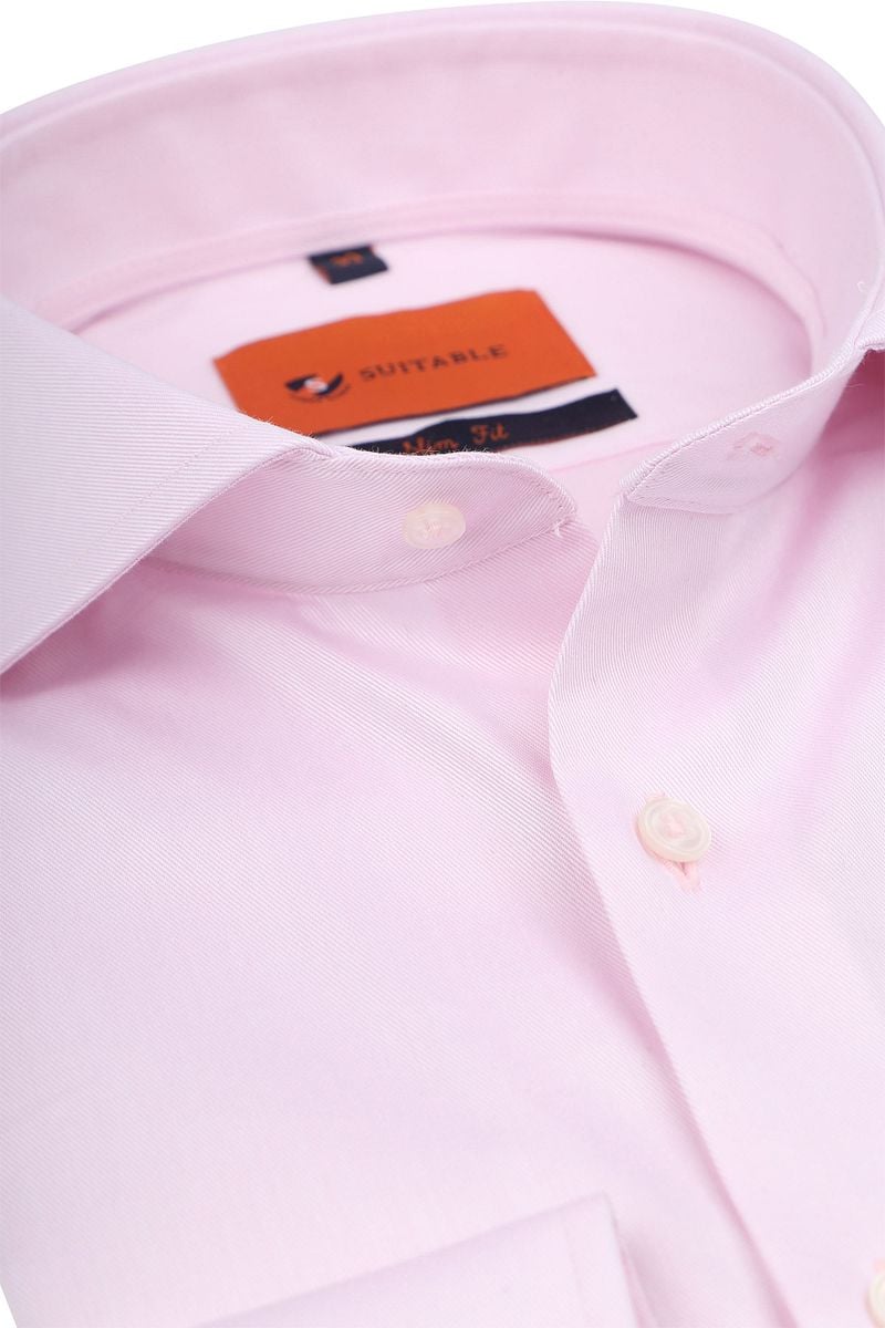 Suitable Hemd Twill Stretch Rosa - Größe 42 günstig online kaufen