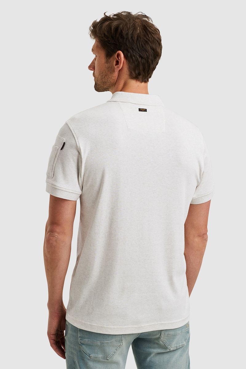 PME Legend Half-Zip Poloshirt Interlock Ecru