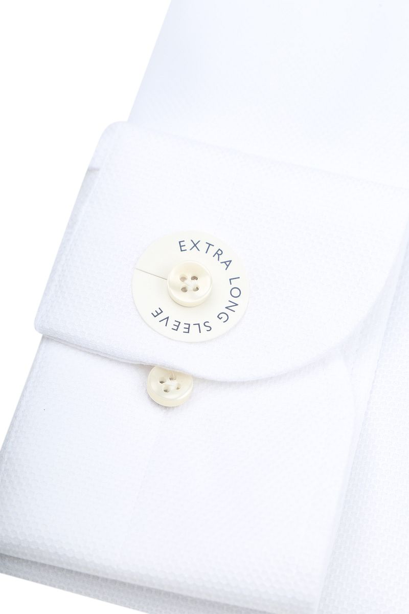 Profuomo Shirt Extra Lange Mouwen Travel Wit